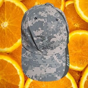 NRA Camo Hat Military Eagle Embroidered Baseball Cap Hunting USA Made‎
